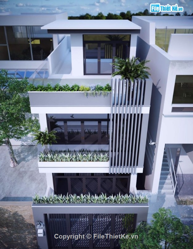 file 3dmax nhà phố,nhà phố 3 tầng,3dmax nhà phố