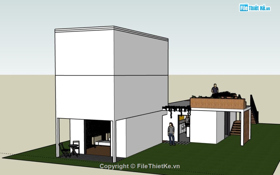 Nhà phố 3 tầng,model su nhà phố 3 tầng,sketchup nhà phố 3 tầng,nhà phố 3 tầng file su,nhà phố 3 tầng sketchup