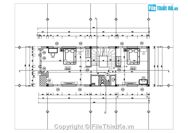 nhà phố 3 tầng,nhà 3 tầng,bản vẽ nhà phố 3 tầng,Nhà phố 3 tầng 5x12.9m