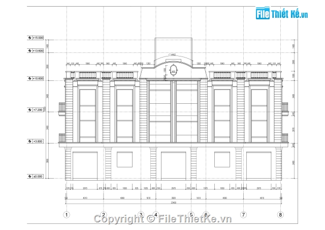 nhà phố 3 tầng,nhà 3 tầng 5x23.4m,bản vẽ nhà phố 3 tầng