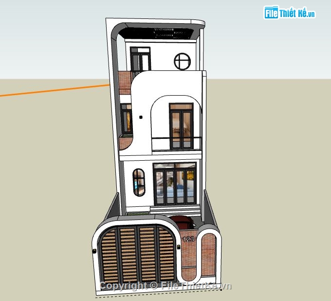 file su nhà phố 3 tầng,nhà phố 3 tầng file su,model sketchup nhà phố 3 tầng,sketchup nhà phố 3 tầng,nhà phố 3 tầng file sketchup