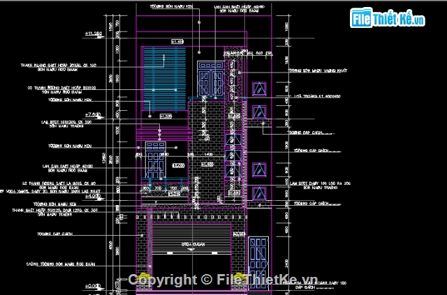 Nhà 3 tầng KT 6x18m,nhà phố,thiết kế nhà phố,hồ sơ bản vẽ,biệt thự mặt tiền 6m,mặt tiền 6m