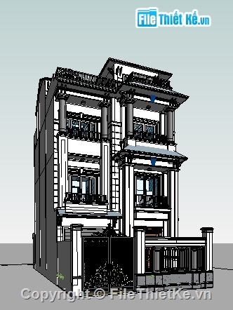 Nhà phố 3 tầng revit,kiến trúc nhà phố 3 tầng,Revit nhà phố 3 tầng 7.5x14,bản vẽ revit nhà phố 3 tàng,nhà 3 tầng đẹp