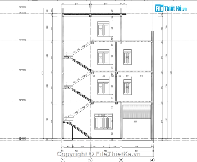 thiết kế nhà phố,nhà 3 tầng,Nhà phố 3 tầng,Nhà phố 3 tầng 7x10m