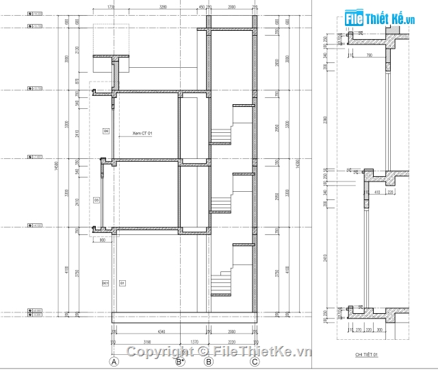 thiết kế nhà phố,nhà 3 tầng,Nhà phố 3 tầng,Nhà phố 3 tầng 7x10m