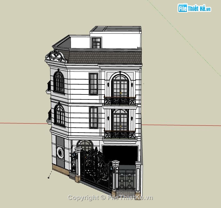 sketchup Nhà phố 3 tầng,file su nhà phố 3 tầng,su nhà phố 3 tầng,file sketchup nhà phố 3 tầng,nhà phố 3 tầng file su