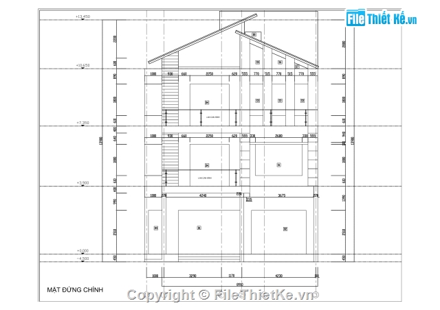 kiến trúc 3 tầng,nhà 3 tầng 1 tum,bản vẽ nhà phó 3 tầng,Full kiến trúc kết cấu nhà 3 tầng,Nhà 3 tầng có phối cảnh,nhà 3 tầng 8.9x9.3m