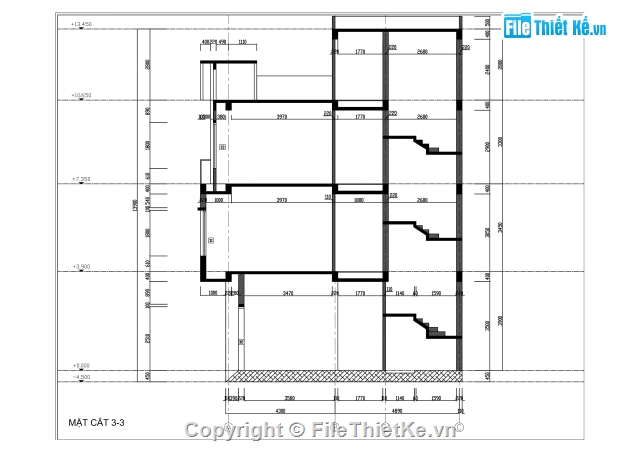 kiến trúc 3 tầng,nhà 3 tầng 1 tum,bản vẽ nhà phó 3 tầng,Full kiến trúc kết cấu nhà 3 tầng,Nhà 3 tầng có phối cảnh,nhà 3 tầng 8.9x9.3m