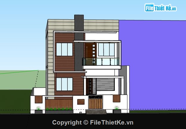 Nhà phố 3 tầng,model su nhà phố 3 tầng,nhà phố 3 tầng model su,file su nhà phố 3 tầng,nhà phố 3 tầng sketchup