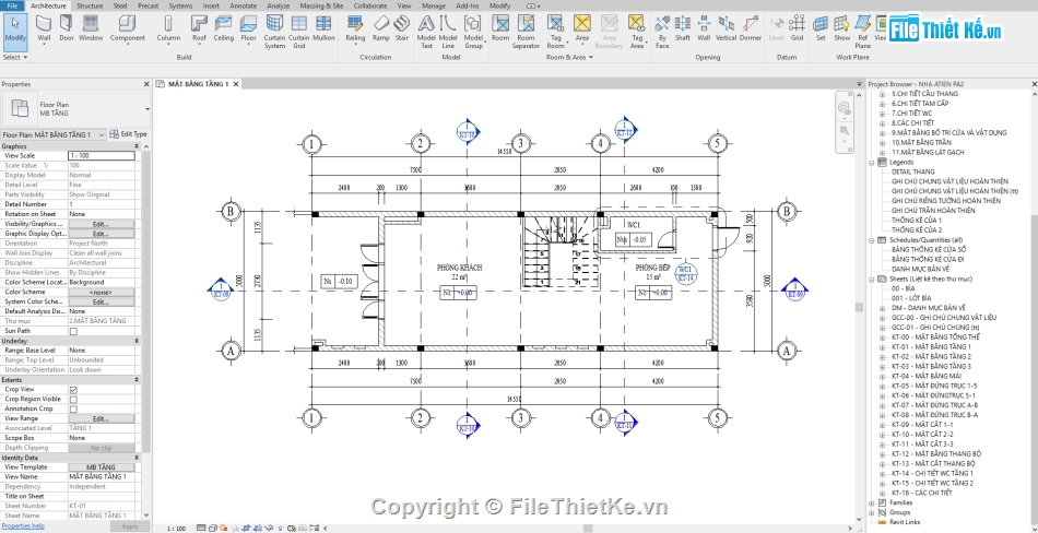 Nhà phố hiện đại 3 tầng,công trình revit 3 tầng 5x14.5m,mẫu công trình revit,Nhà phố 3 tầng đẹp,bản vẽ nhà phố 3 tầng