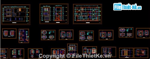 Nhà phố,nhà phố 3 tầng,file cad nhà phố 3 tầng