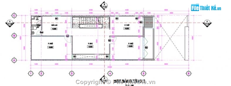 kiến trúc 3 tầng,kiến trúc 3 tầng revit,bản vẽ nhà 3 tầng