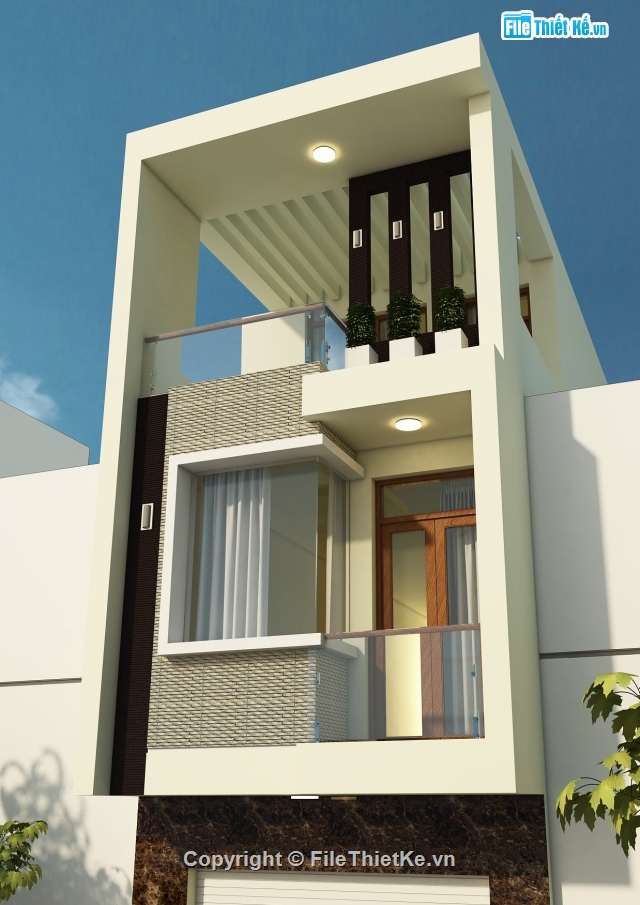 Nha pho 3 tang,Nha pho hien dai,Nha pho 4x20m