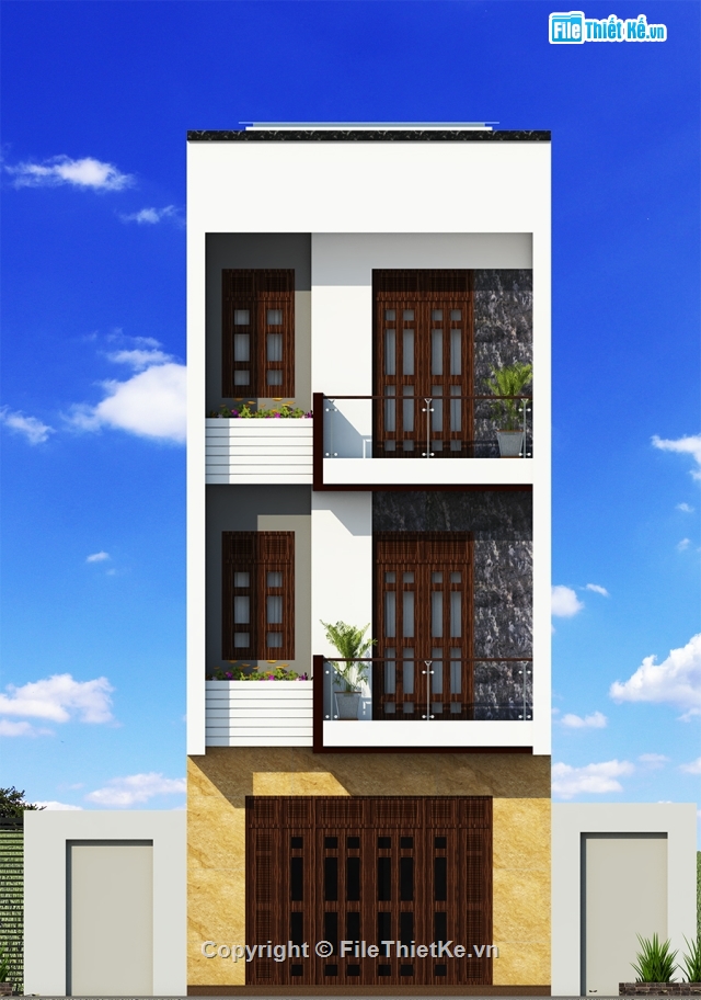 Nha pho 3 tang,Nha pho 5x14m,Nha pho 3 tang hien dai 5x14m