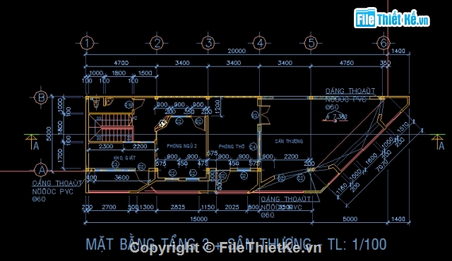 3 tầng,mặt tiền xiên,5x20m,nhà phố 3 tầng mặt tiền 5m,bản vẽ nhà phố 3 tầng