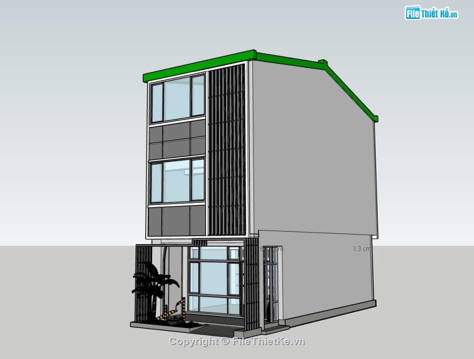 sketchup Nhà phố 3 tầng,su nhà phố,sketchup nhà phố,su nhà phố 3 tầng