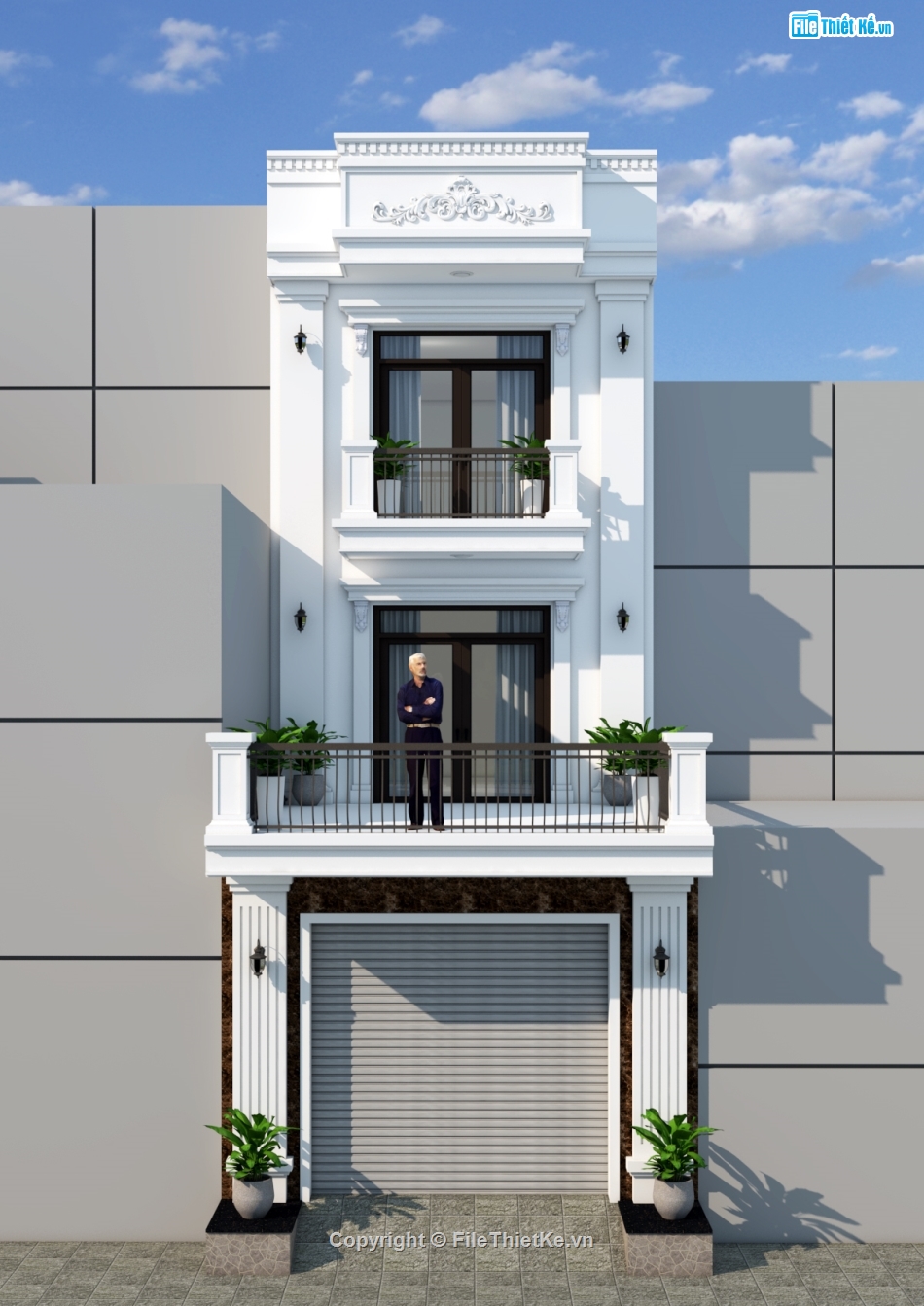 nha pho 3 tang tan co dien,nha pho 3 tang 5x21m,nha pho 3 tang tan co dien 5x21m