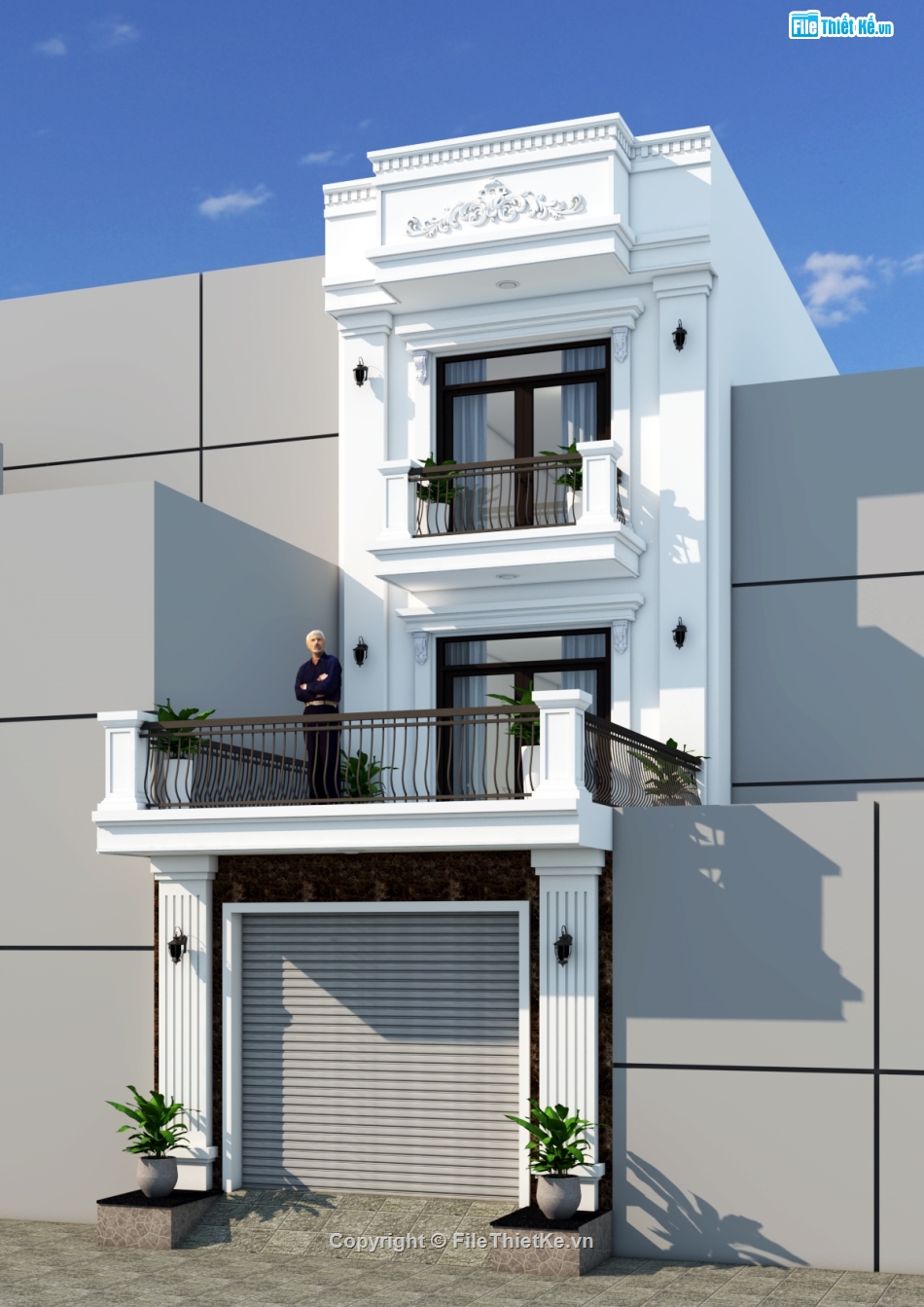 nha pho 3 tang tan co dien,nha pho 3 tang 5x21m,nha pho 3 tang tan co dien 5x21m