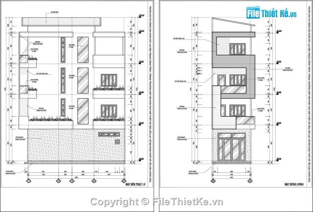Nhà phố 4 tầng 2 mặt tiền,Nhà phố 4 tầng 4.4x10m,Nhà phố 4 tầng hiện đại