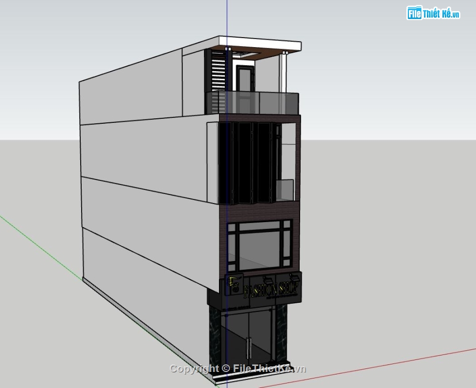 Nhà phố 4 tầng,file sketchup nhà phố 4 tầng,nhà phố 4 tầng file sketchup,sketchup nhà phố 4 tầng,nhà phố 4 tầng file su