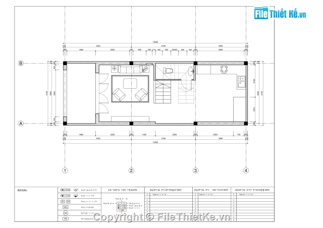 nhà 4 tầng,kết cấu nhà phố 4 tầng,nhà phố 4 tầng 4.15x12m,Nhà phố 4 tầng kèm phố cảnh,bản vẽ nhà phố 4 tầng