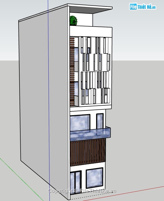 Nhà phố 4 tầng,model su nhà phố 4 tầng,nhà phố 4 tầng file su,sketchup nhà phố 4 tầng,nhà phố 4 tầng file sketchup