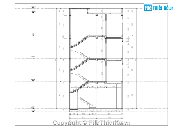 nhà 4 tầng,bản vẽ nhà phố 4 tầng,nhà phố 4 tầng 5.6x7m,cad nhà phố hiện đại,cad biệt thự 4 tầng