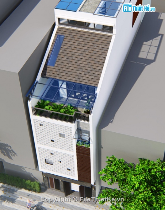 Nhà phố 4 tầng,cad nhà phố 4 tầng,file cad nhà phố 4 tầng