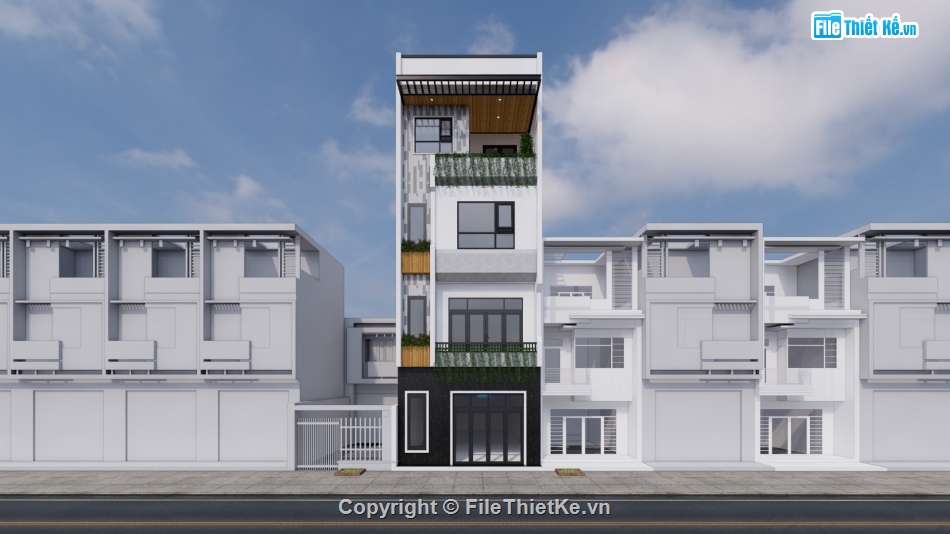 Mẫu nhà phố,mẫu nhà phố 4 tầng đẹp,nhà phố 4 tầng hiện đại