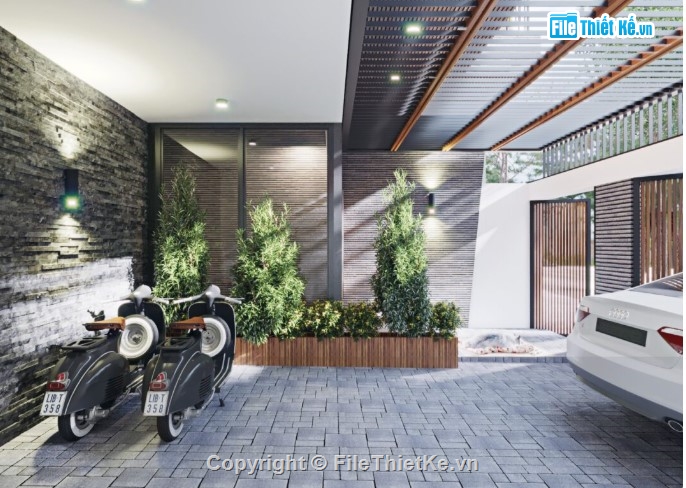 nhà 4 tầng,mẫu nhà phố 4 tầng,3dmax nhà phố 4 tầng