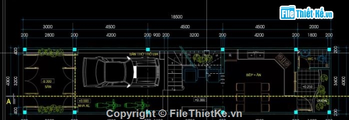 nhà phố 4 tầng,file cad nhà phố 4 tầng,nhà phố 4 tầng file cad