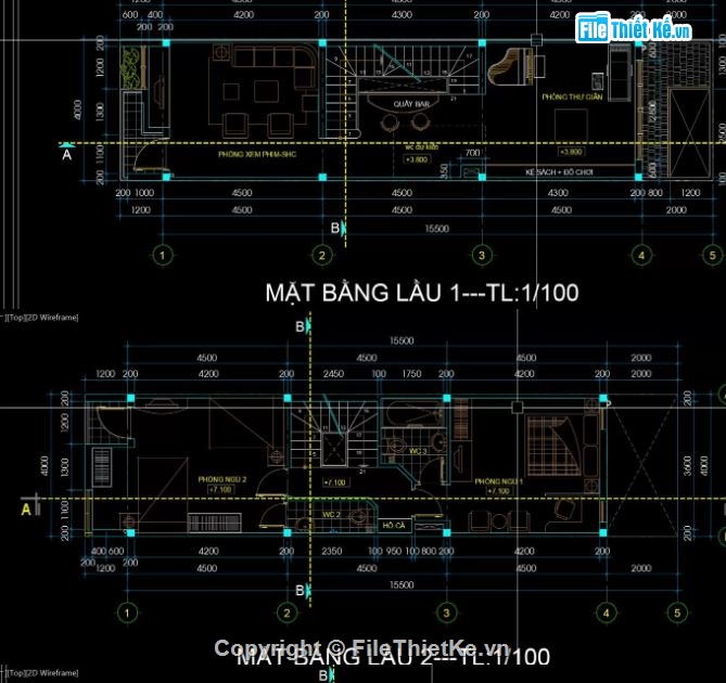 nhà phố 4 tầng,file cad nhà phố 4 tầng,nhà phố 4 tầng file cad