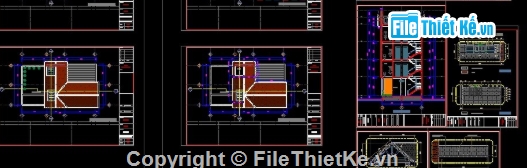 Nhà phố 4 tầng,kiến trúc 4 tầng,Nhà phố,file cad nhà phố 4 tầng