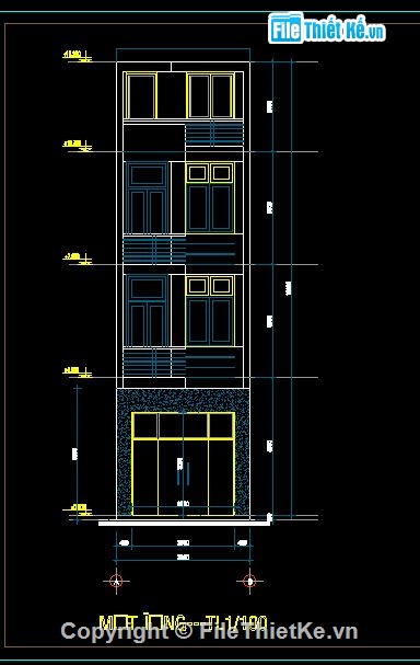 Nhà phố,4 tầng,nhà phố 3.9x12.35m