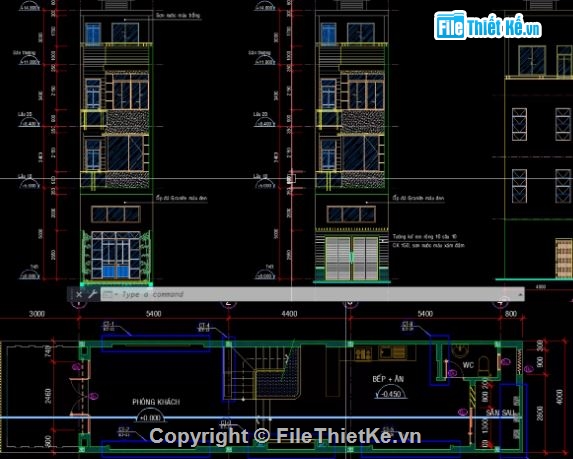 nhà phố 4 tầng,file cad nhà phố 4 tầng,nhà phố 4 tầng cad,cad nhà phố 4 tầng