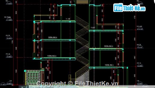 nhà phố 4 tầng,file cad nhà phố 4 tầng,nhà phố 4 tầng cad,cad nhà phố 4 tầng