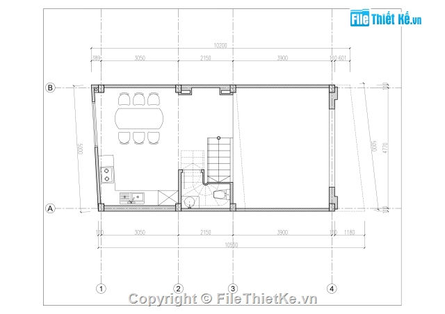 nhà 4 tầng,full nhà phố 4 tàng,nhà phố full,bản vẽ nhà 4 tầng,nhà phố 4 tầng 5x10.2m