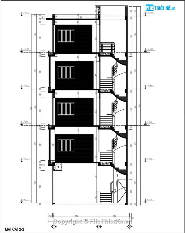 nhà 5 tầng,kiến trúc 5 tầng,nhà phố 5 tầng,Nhà phố 5 tầng 7.1x7.5m