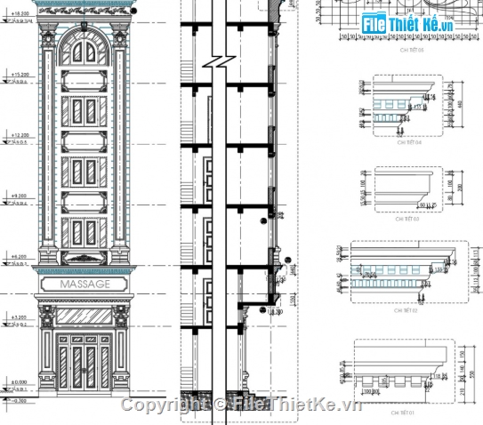 nhà phố 6 tầng,file cad nhà phố 6 tầng,file autocad nhà phố 6 tầng,nhà phố 6 tầng cad