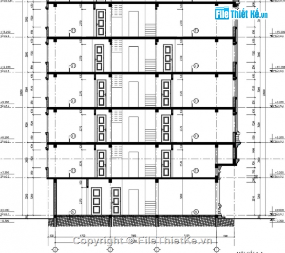 nhà phố 6 tầng,file cad nhà phố 6 tầng,file autocad nhà phố 6 tầng,nhà phố 6 tầng cad