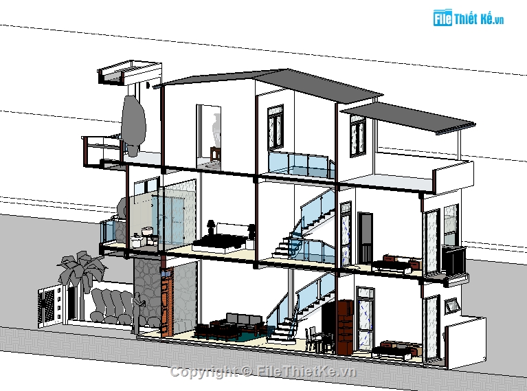 nhà phố 4.5x20m,nhà phố 3 tầng đẹp,nhà phố đẹp,nhà phố hiện đại,nhà phố xanh