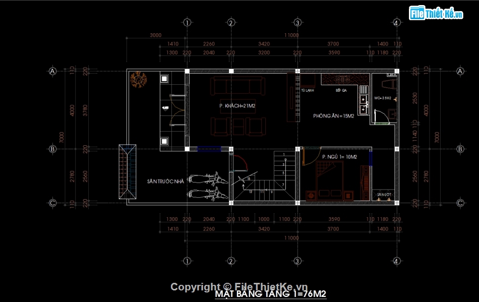 Nhà phố 2 tầng,nhà phố 2 tầng chữ L,File cad nhà phố 2 tầng,Thiết kế nhà phố 2 tầng,autocad nhà phố 2 tầng