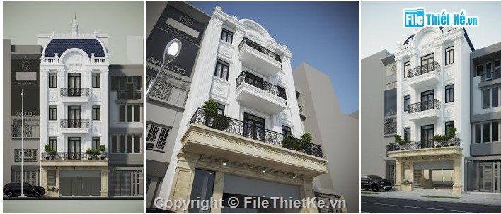 nhà phố 4 tầng,mẫu nhà phố,nhà phố tân cổ điển