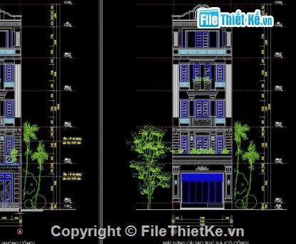 nhà phố 5 tầng,bản vẽ cad nhà phố 5 tầng,file cad nhà phố 5 tầng,cad nhà phố 5 tầng
