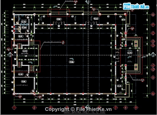 nhà tập đa năng 540m2,Nhà tập đa năng 19.6x30m,Nhà tập đa năng trường THPT,Nhà đa năng trường THPT,Bản vẽ nhà tập đa năng