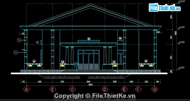 nhà tập đa năng 540m2,Nhà tập đa năng 19.6x30m,Nhà tập đa năng trường THPT,Nhà đa năng trường THPT,Bản vẽ nhà tập đa năng