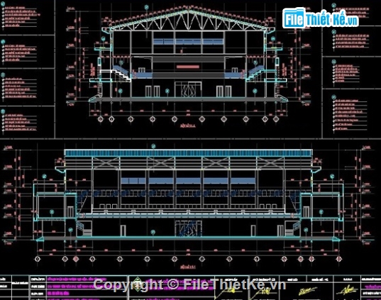 Nhà thi đấu đa năng,nhà thi đấu,cad nhà thi đấu,nhà thi đấu file cad