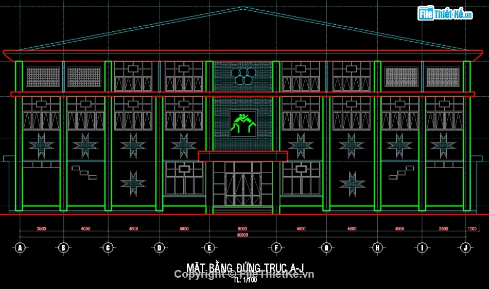 Bản vẽ nhà thi đấu,File cad nhà đa năng,Thiết kế nhà thi đấu thể thao,Bộ bản vẽ nhà thi đấu