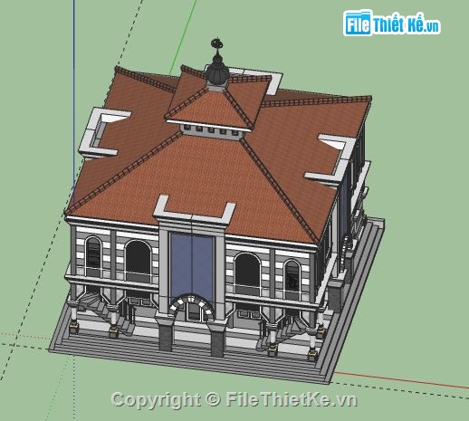 Nhà thờ,Model su nhà thờ,Nhà thờ file sketchup,model sketchup nhà thờ,nhà thờ sketchup