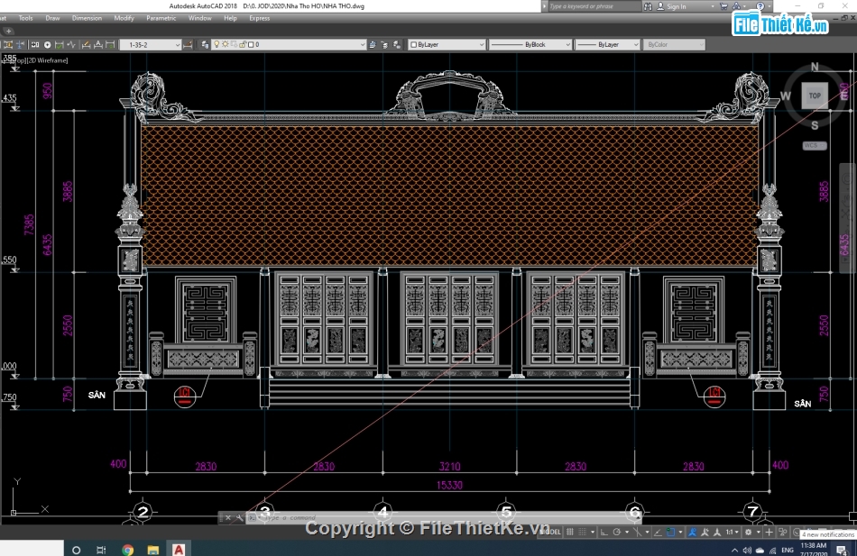 Nhà thờ họ,thờ họ file cad,cad nhà thờ họ,nhà thờ họ file autocad,nhà thờ họ autocad